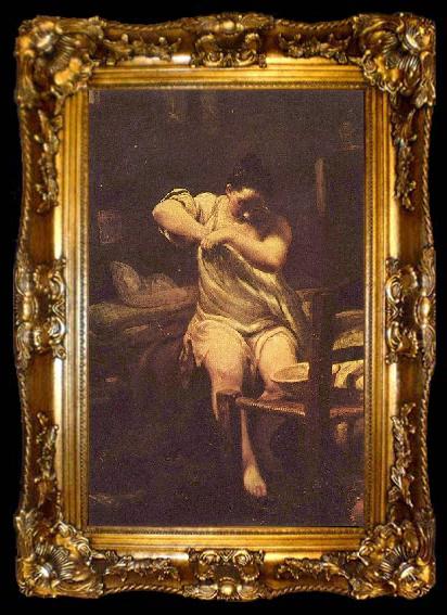 framed  CRESPI, Giuseppe Maria Flohsucherin, ta009-2